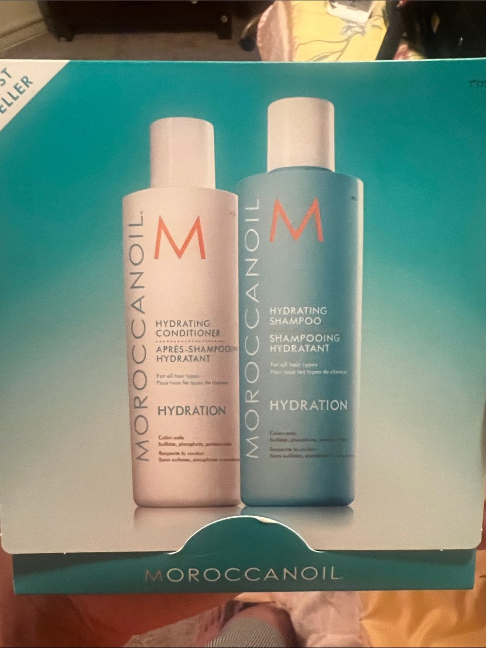 Moroccanoil Hydration Shampoo & Conditioner Set - Blue/White